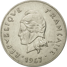 Moneta, Nuova Caledonia, 50 Francs, 1967, Paris, BB, Nichel, KM:7