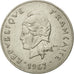 Moneta, Nuova Caledonia, 50 Francs, 1967, Paris, BB, Nichel, KM:7