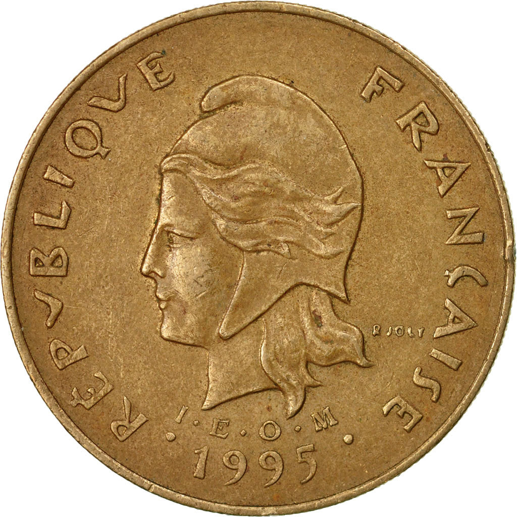 Moneta, Polinesia francese, 100 Francs, 1995, Paris, MB+, Nichel-bronzo, KM:14