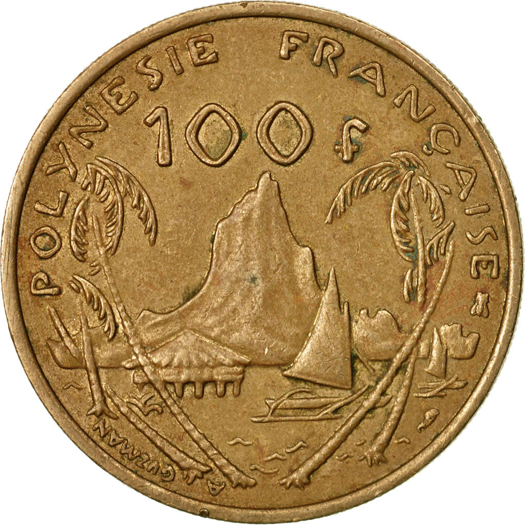 Moneta, Polinesia francese, 100 Francs, 1995, Paris, MB+, Nichel-bronzo, KM:14