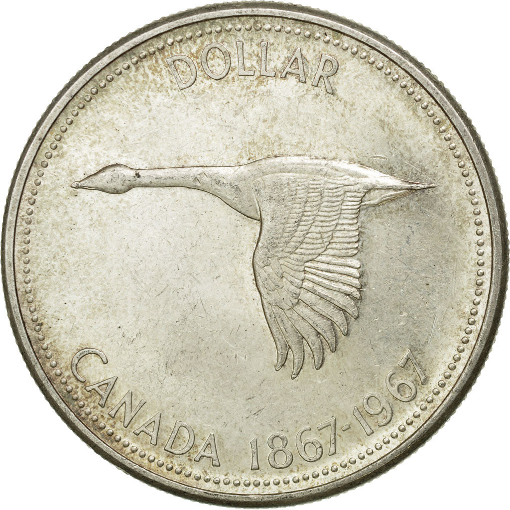 Coin, Canada, Elizabeth II, Dollar, 1967, Royal Canadian Mint, Ottawa