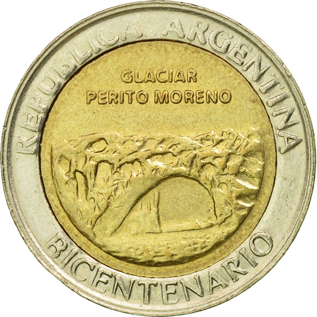Coin, Argentina, Peso, 2010, EF(40-45), Bi-Metallic, KM:160