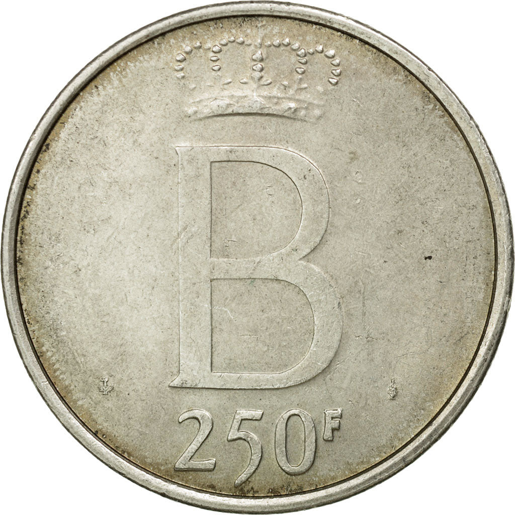 Coin, Belgium, 250 Francs, 250 Frank, 1976, Brussels, EF(40-45), Silver