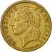 Moneda, Francia, Lavrillier, 5 Francs, 1946, Paris, BC+, Aluminio - bronce