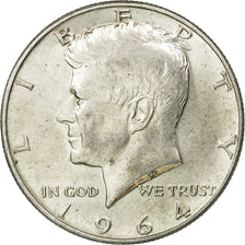 Coin, United States, Kennedy Half Dollar, Half Dollar, 1964, U.S. Mint