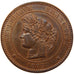FRANCE, Cérès, 10 Centimes, 1873, Paris, KM #815.1, MS(60-62), Bronze, Gadoury #