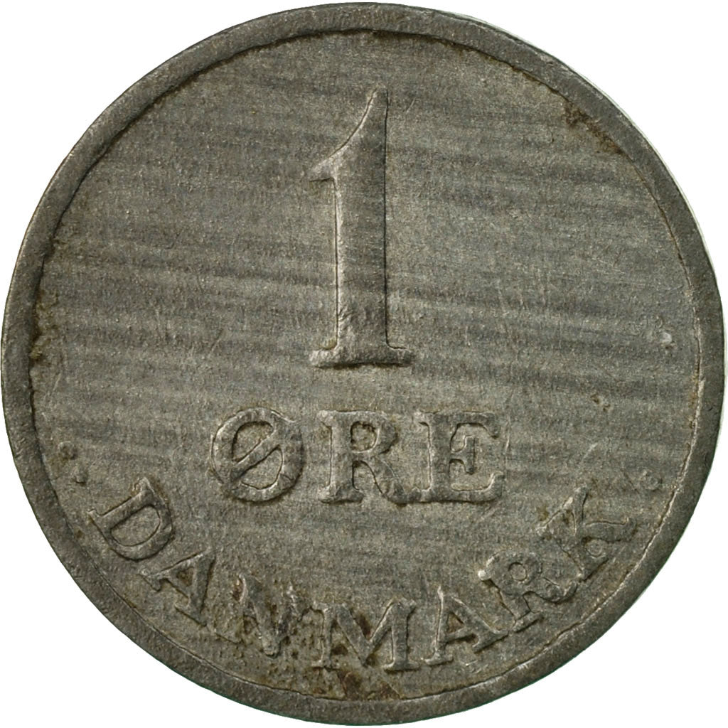 Coin, Denmark, Frederik IX, Ore, 1957, Copenhagen, EF(40-45), Zinc, KM:839.2