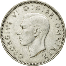 Coin, Great Britain, George VI, Shilling, 1942, AU(50-53), Silver, KM:853