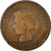 Coin, France, Cérès, 10 Centimes, 1877, Bordeaux, VG(8-10), Bronze, KM:815.2