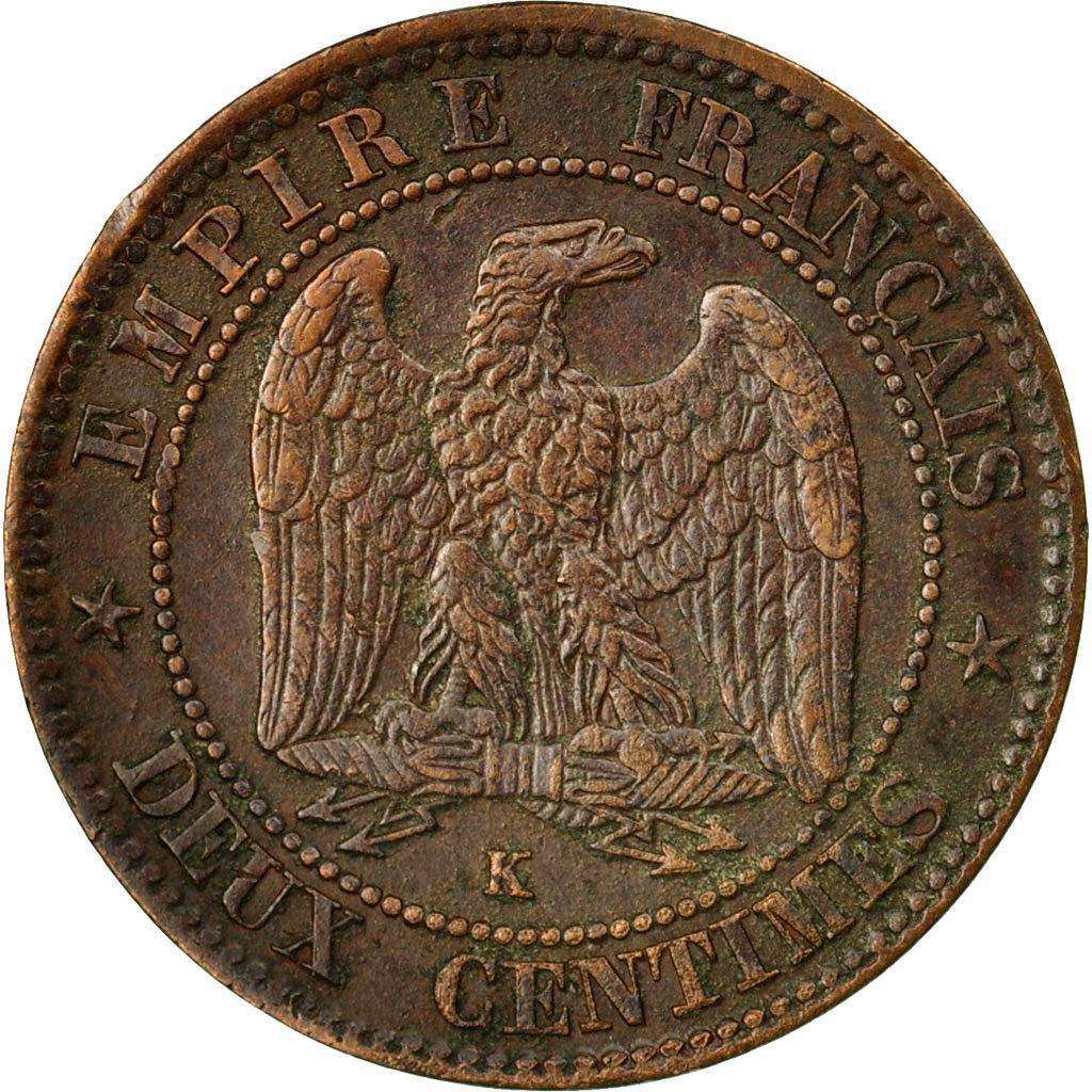 Coin, France, Napoleon III, Napoléon III, 2 Centimes, 1854, Bordeaux