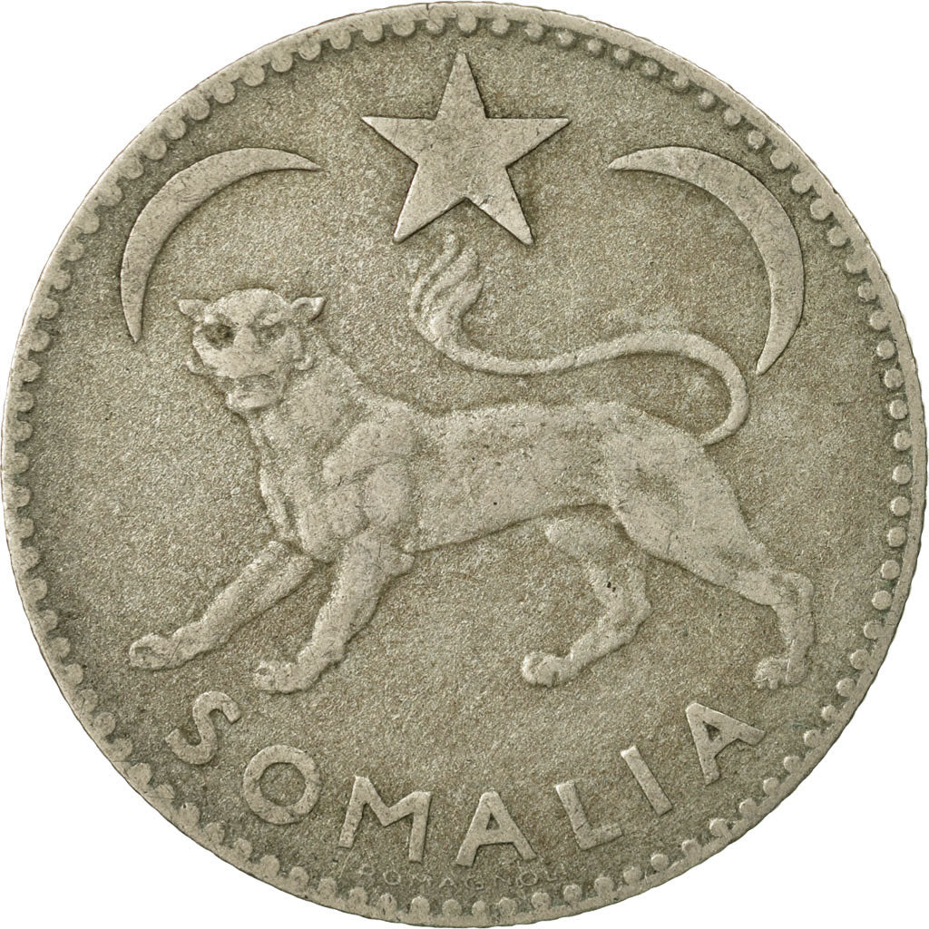 Coin, Somalia, Somalo, 1950, VF(30-35), Silver, KM:5
