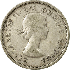 Coin, Canada, Elizabeth II, 25 Cents, 1955, Royal Canadian Mint, Ottawa