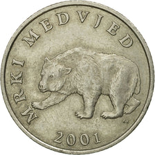 Monnaie, Croatie, 5 Kuna, 2001, TTB, Copper-Nickel-Zinc, KM:11