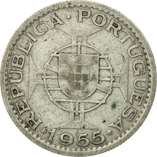 Coin, Angola, 10 Escudos, 1955, VF(30-35), Silver, KM:73