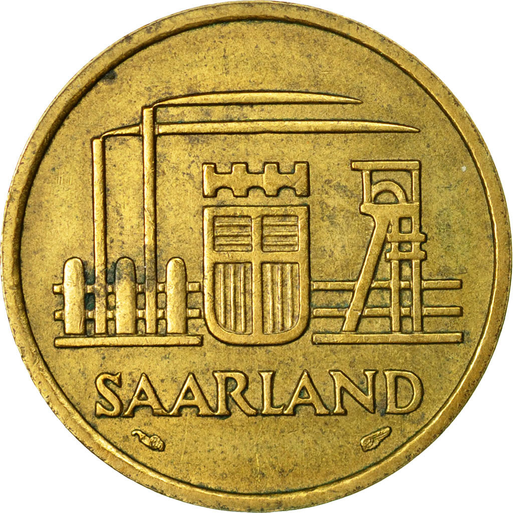Monnaie, SAARLAND, 20 Franken, 1954, Paris, TB+, Aluminum-Bronze, KM:2