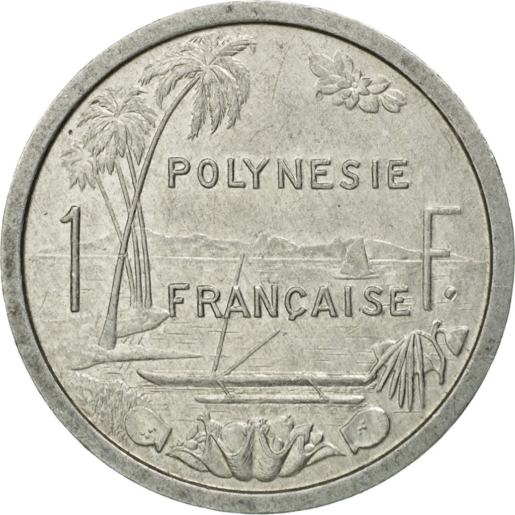 Coin, French Polynesia, Franc, 1985, Paris, EF(40-45), Aluminum, KM:11
