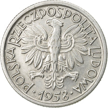 Moneta, Polska, 2 Zlote, 1958, Warsaw, AU(55-58), Aluminium, KM:46
