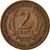 Monnaie, Etats des caraibes orientales, Elizabeth II, 2 Cents, 1955, TTB