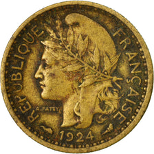 Moneda, Camerún, 50 Centimes, 1924, Paris, BC+, Aluminio - bronce, KM:1