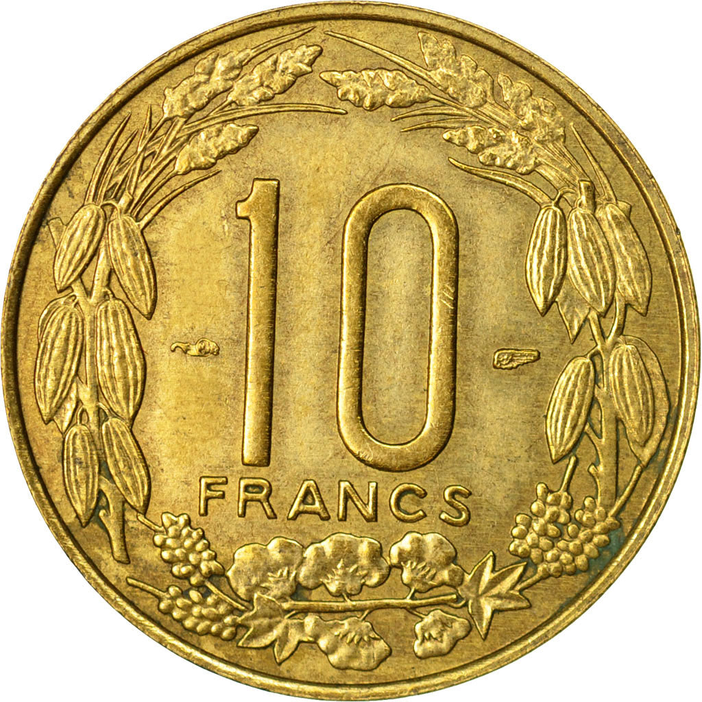 Coin, Cameroon, 10 Francs, 1958, Paris, VF(30-35), Aluminum-Bronze, KM:11