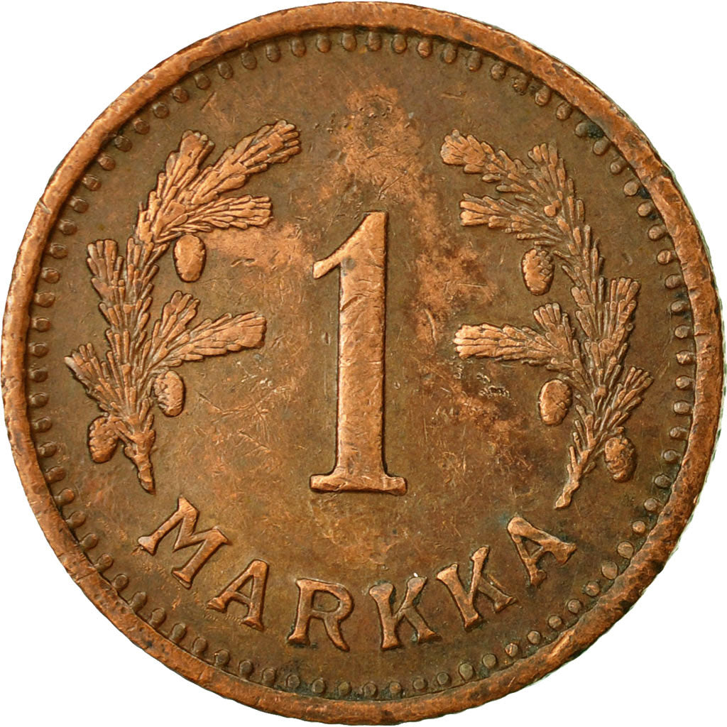 Coin, Finland, Markka, 1941, EF(40-45), Copper, KM:30a