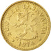 Coin, Finland, 10 Pennia, 1974, EF(40-45), Aluminum-Bronze, KM:46