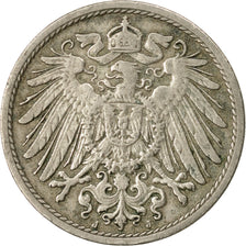Coin, GERMANY - EMPIRE, Wilhelm II, 10 Pfennig, 1905, Hamburg, EF(40-45)
