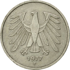 Coin, GERMANY - FEDERAL REPUBLIC, 5 Mark, 1977, Stuttgart, EF(40-45)