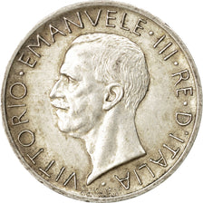 Coin, Italy, Vittorio Emanuele III, 5 Lire, 1927, Rome, EF(40-45), Silver