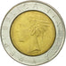 Coin, Italy, 500 Lire, 1985, Rome, AU(50-53), Bi-Metallic, KM:111