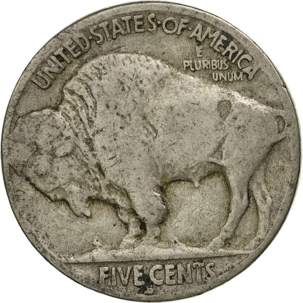 Coin, United States, Buffalo Nickel, 5 Cents, 1935, U.S. Mint, Philadelphia