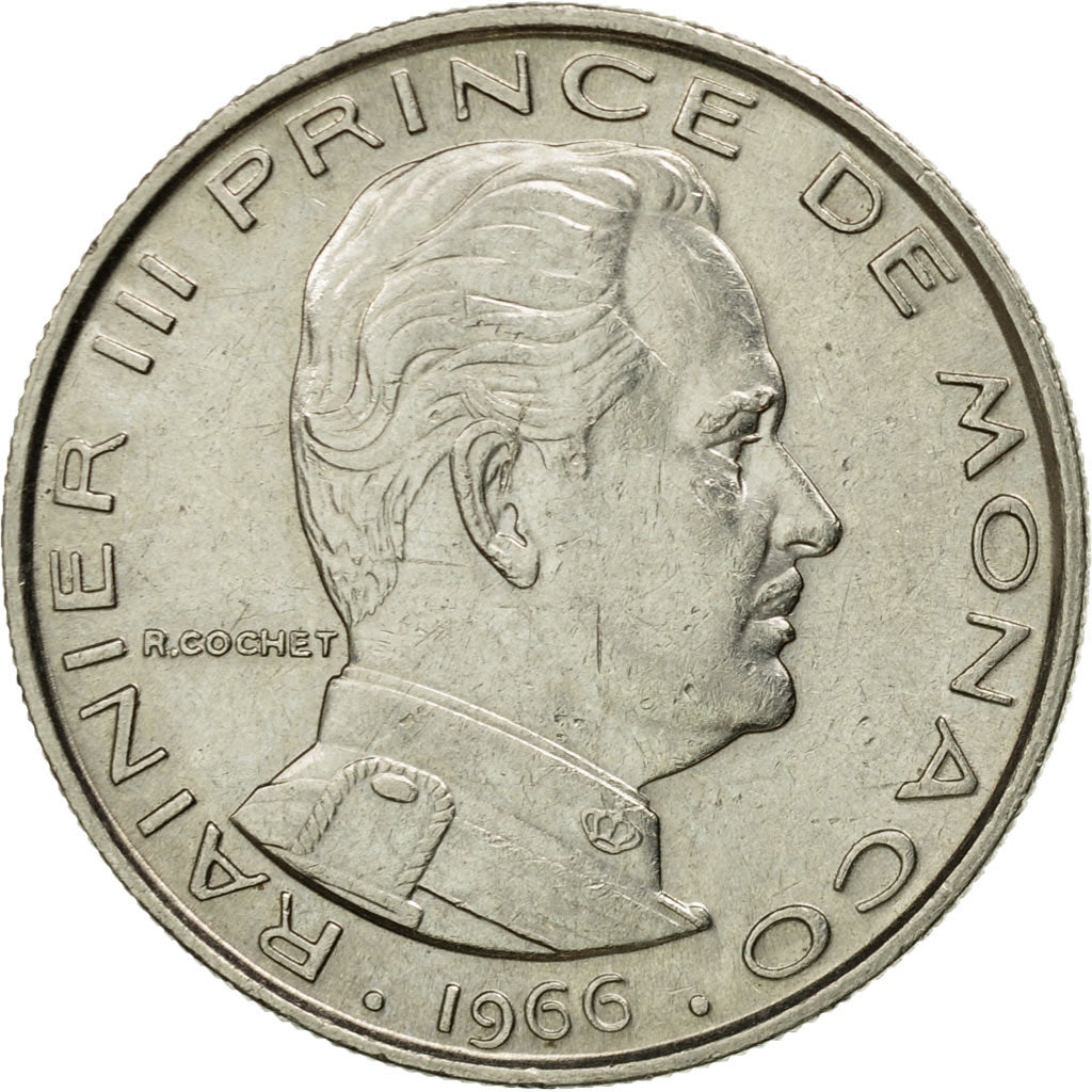Moneta, Monaco, Rainier III, Franc, 1966, BB+, Nichel, KM:140, Gadoury:MC 150