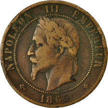 Coin, France, Napoleon III, Napoléon III, 10 Centimes, 1865, Strasbourg