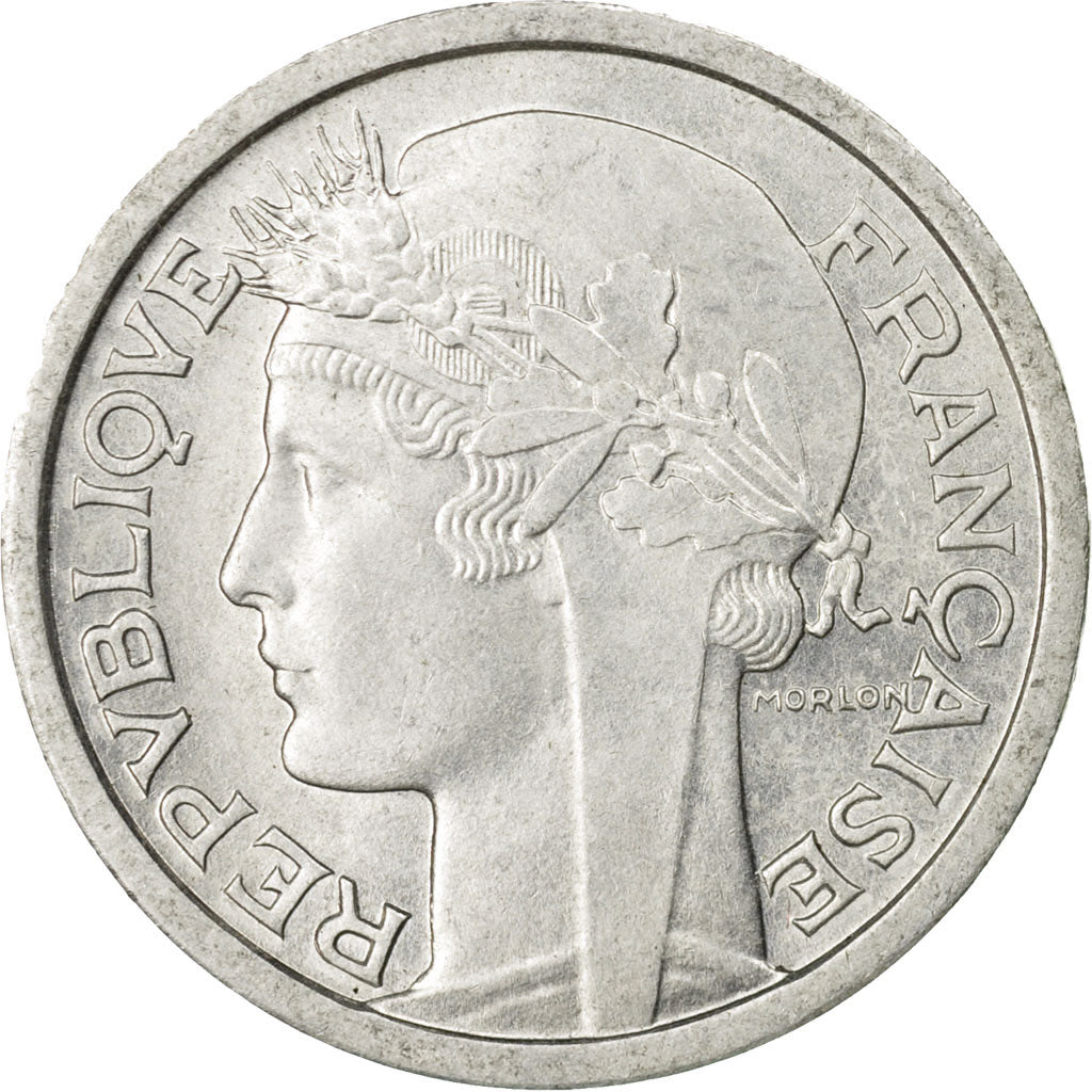 Monnaie, France, Morlon, Franc, 1946, Paris, TTB+, Aluminium, KM:885a.1, Le