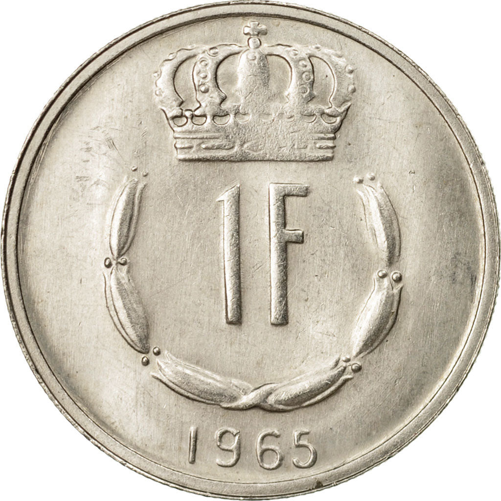 Monnaie, Luxembourg, Jean, Franc, 1965, TTB+, Copper-nickel, KM:55