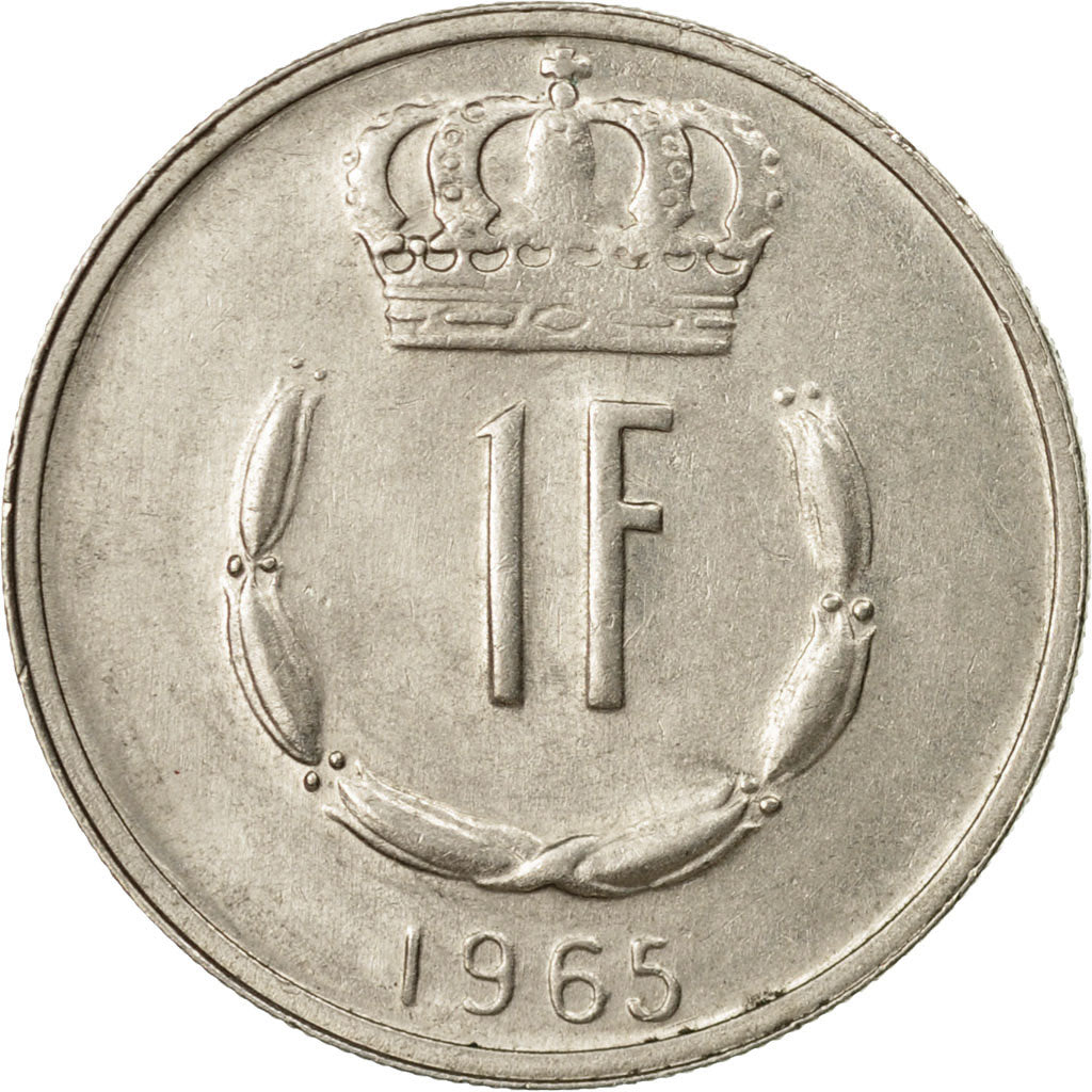 Moneta, Lussemburgo, Jean, Franc, 1965, MB, Rame-nichel, KM:55