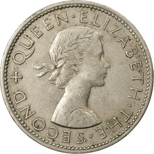 Coin, New Zealand, Elizabeth II, Florin, 1964, EF(40-45), Copper-nickel, KM:28.2