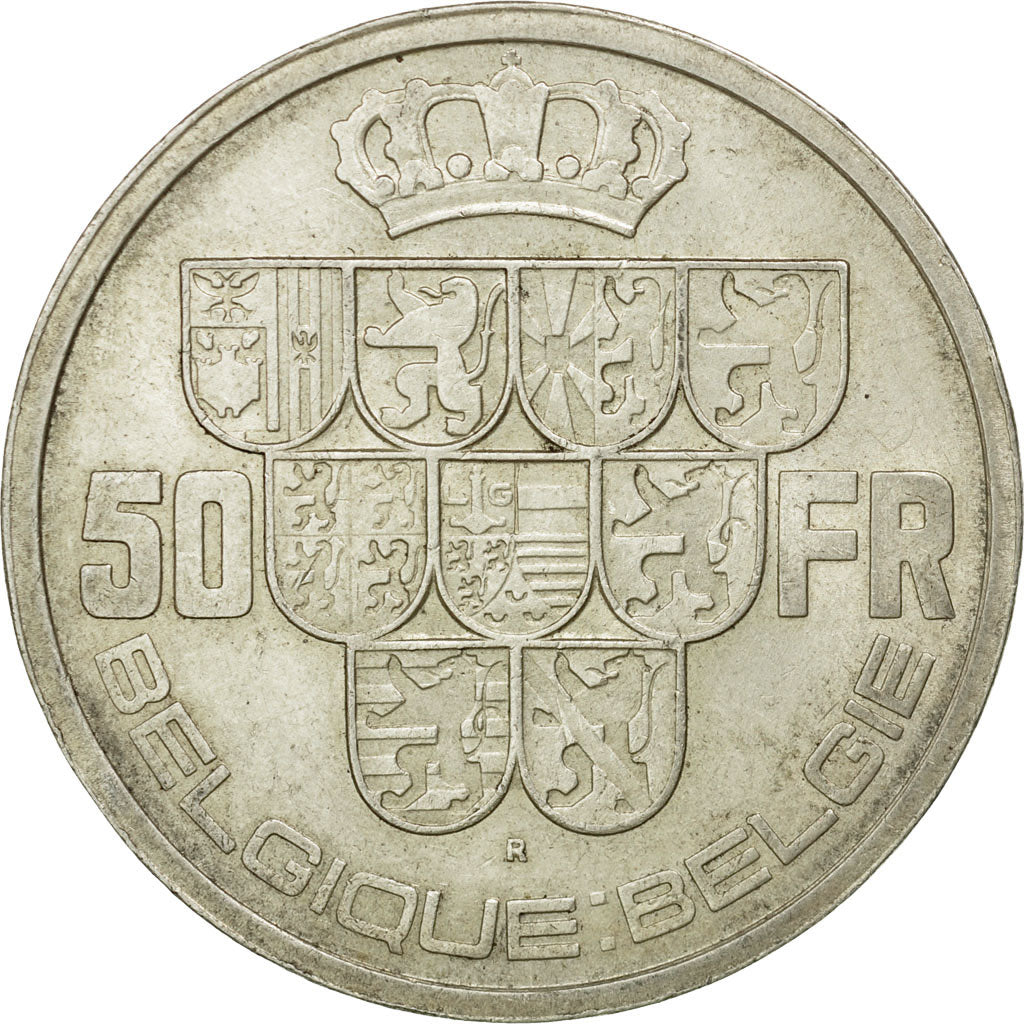 Coin, Belgium, 50 Francs, 50 Frank, 1940, EF(40-45), Silver, KM:121