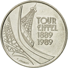 Coin, France, Tour Eiffel, 5 Francs, 1989, Paris, AU(50-53), Nickel, KM:968, Le