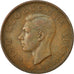Munten, Nieuw Zeeland, George VI, Penny, 1949, ZF, Bronze, KM:21