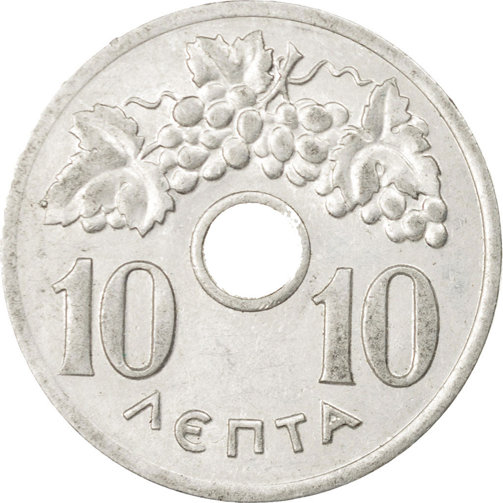 Moneta, Grecia, 10 Lepta, 1959, BB+, Alluminio, KM:78
