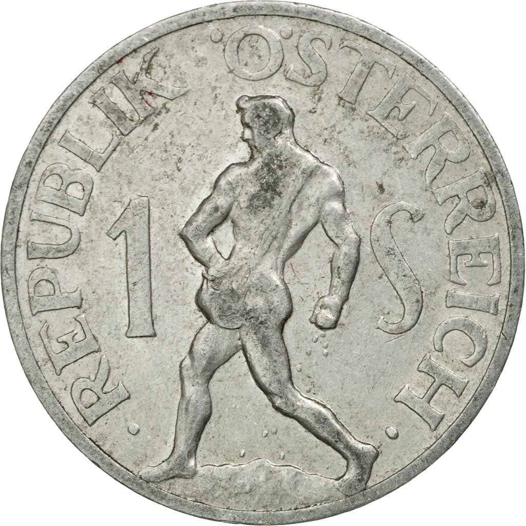 Coin, Austria, Schilling, 1957, VF(30-35), Aluminum, KM:2871