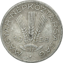 Munten, Hongarije, 20 Fillér, 1958, Budapest, FR+, Aluminium, KM:550