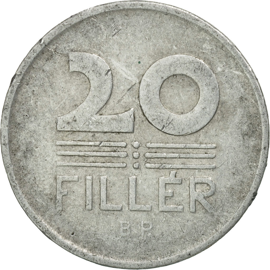 Munten, Hongarije, 20 Fillér, 1958, Budapest, FR+, Aluminium, KM:550
