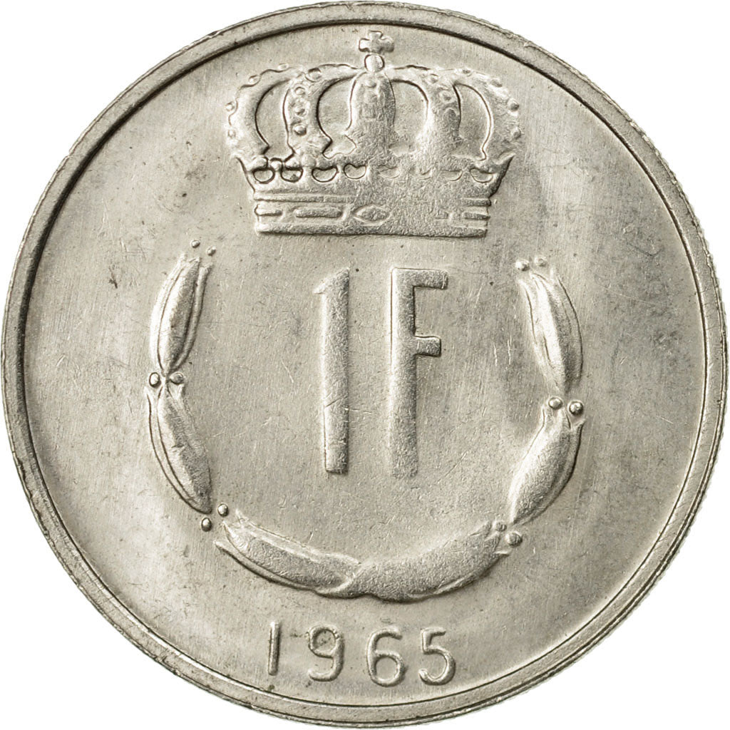 Münze, Luxemburg, Jean, Franc, 1965, VZ, Copper-nickel, KM:55