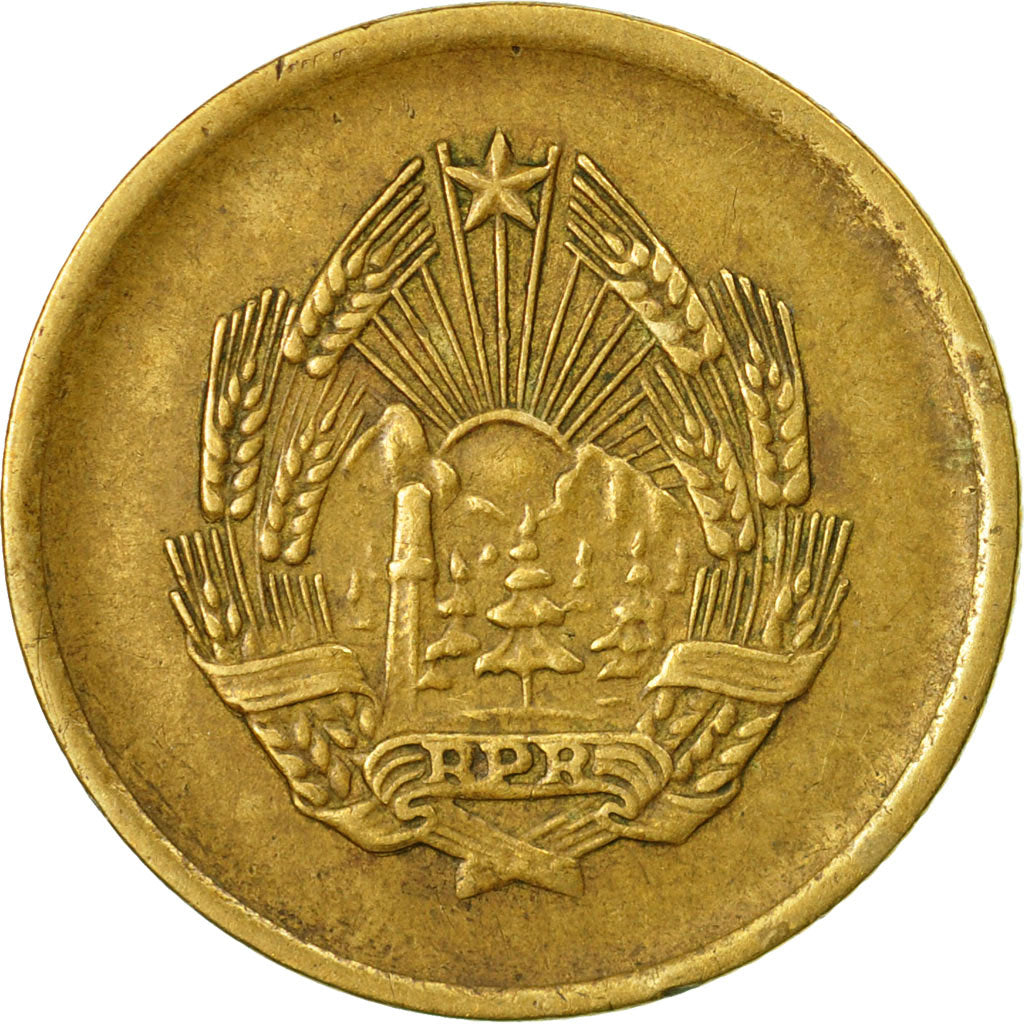 Coin, Romania, 5 Bani, 1953, EF(40-45), Copper-Nickel-Zinc, KM:83.2
