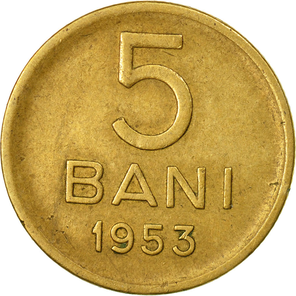 Coin, Romania, 5 Bani, 1953, EF(40-45), Copper-Nickel-Zinc, KM:83.2