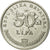 Coin, Croatia, 50 Lipa, 2001, AU(50-53), Nickel plated steel, KM:8