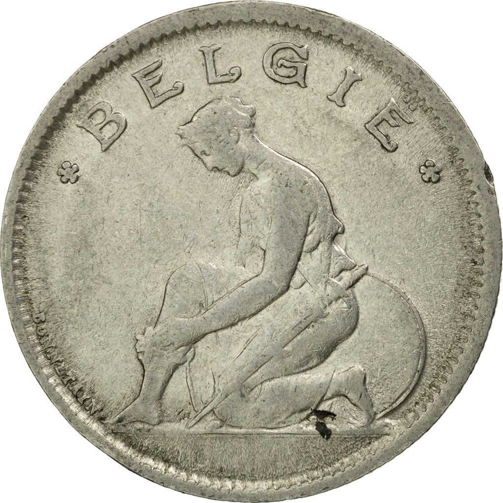 Coin, Belgium, Franc, 1935, EF(40-45), Nickel, KM:90