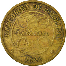 Coin, Colombia, 50 Centavos, 1928, VF(30-35), Brass, KM:L14